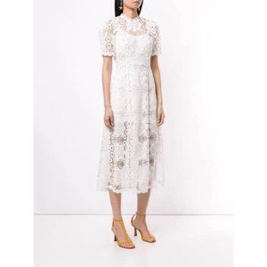 angel sleeve midi dress Natasha Lace Angel Sleeve Midi Dress Blue – Canella Lane